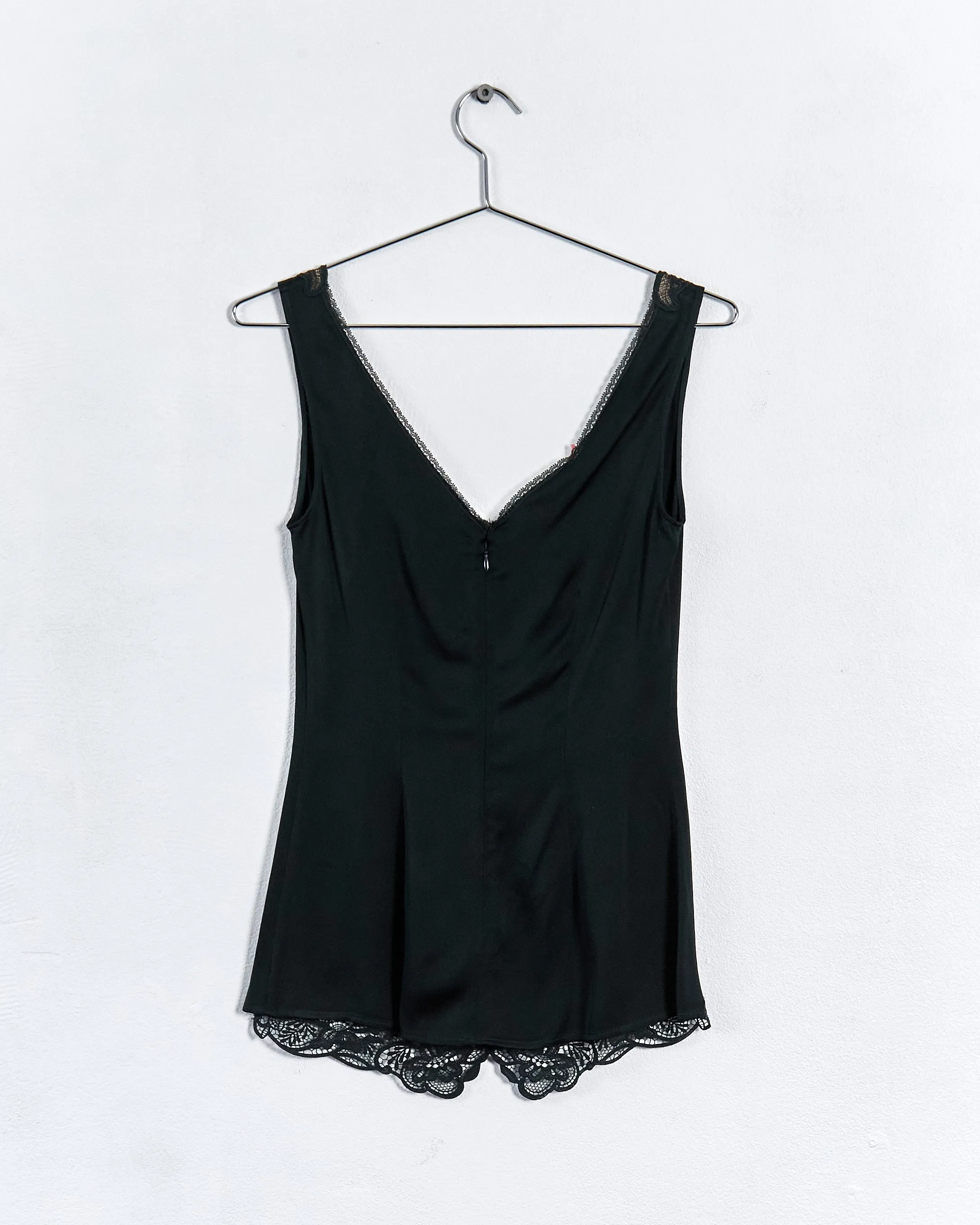 Stella McCartney lace edge camisole top, green, 6