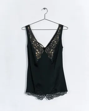 Stella McCartney lace edge camisole top, green, 6