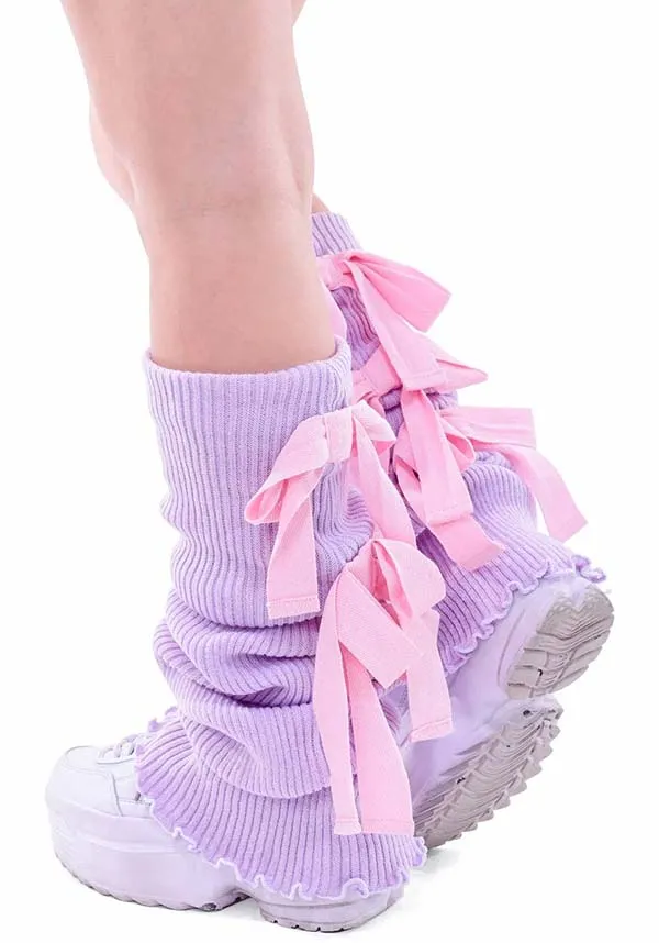 Sugar Ribbon [Lavender] | LEG WARMERS