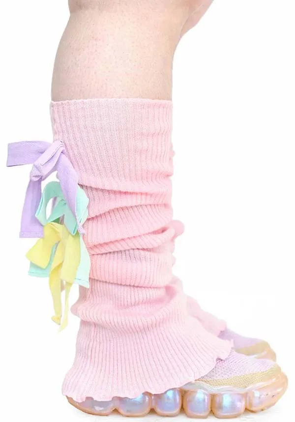 Sugar Ribbon [Pink] | LEG WARMERS