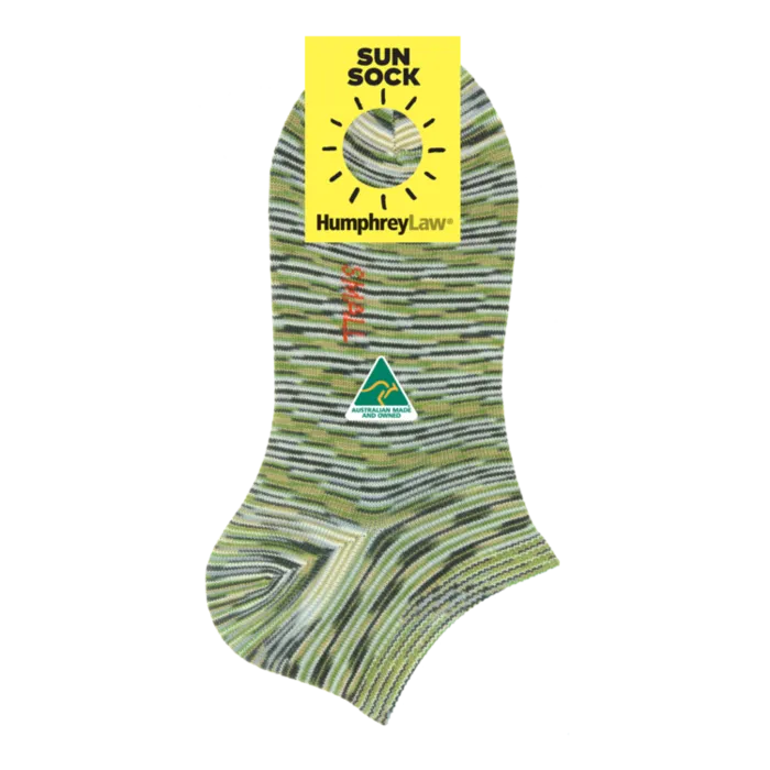 Sun Sock Women's Ankle Socks in Forest Green - Aussie Made