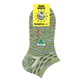 Sun Sock Women's Ankle Socks in Forest Green - Aussie Made