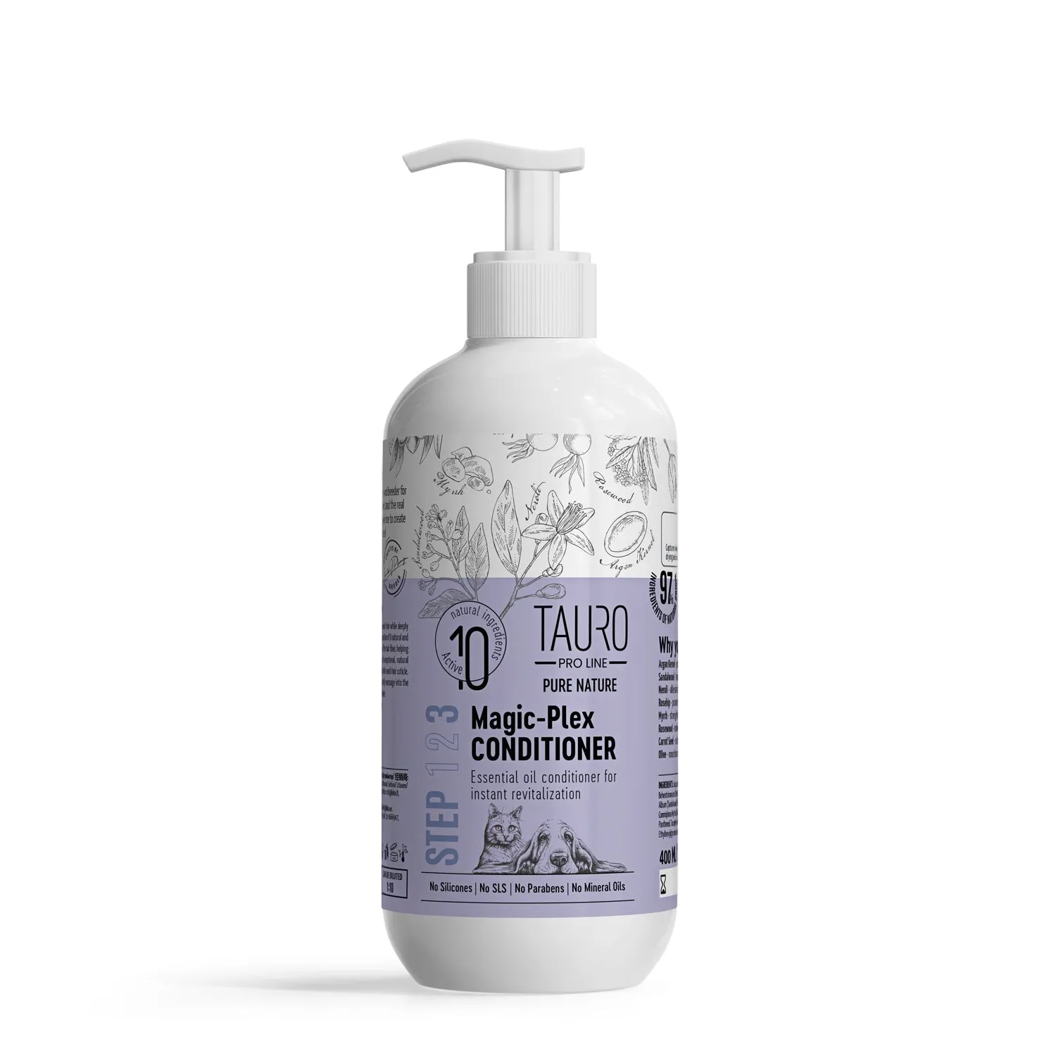 Tauro Pro Line Pure Nature Magic-Plex, coat restoring conditionier for dogs and cats