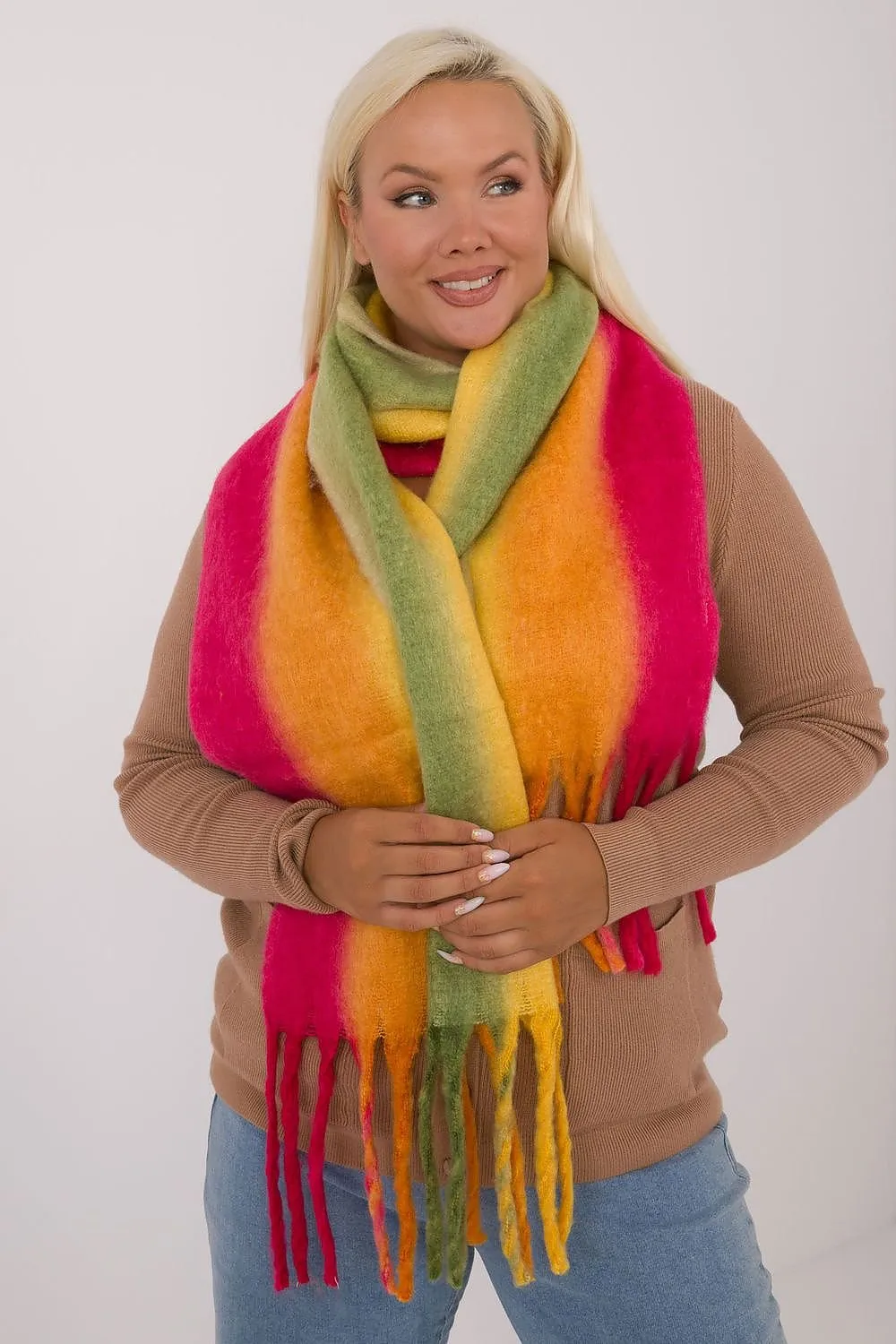 TEEK - Color Blend Fringe Scarf