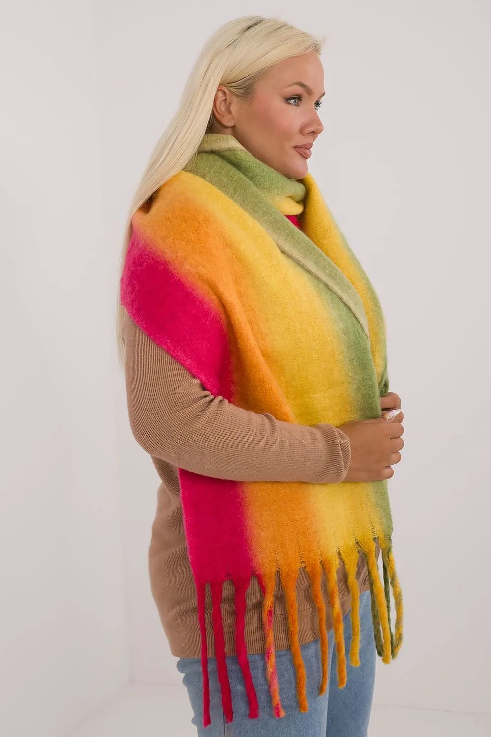 TEEK - Color Blend Fringe Scarf