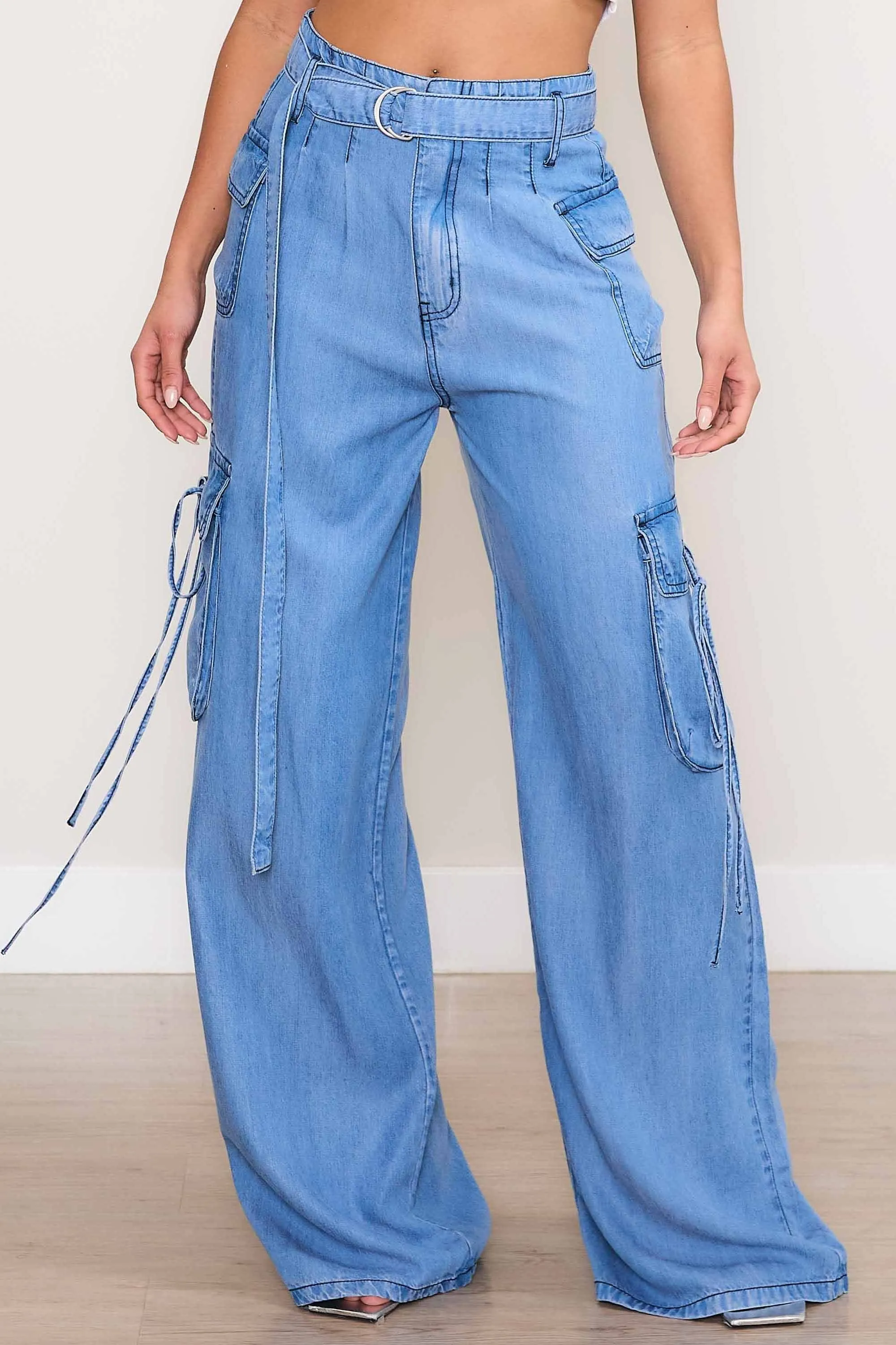 Tencil Cargo Wide Leg Pants