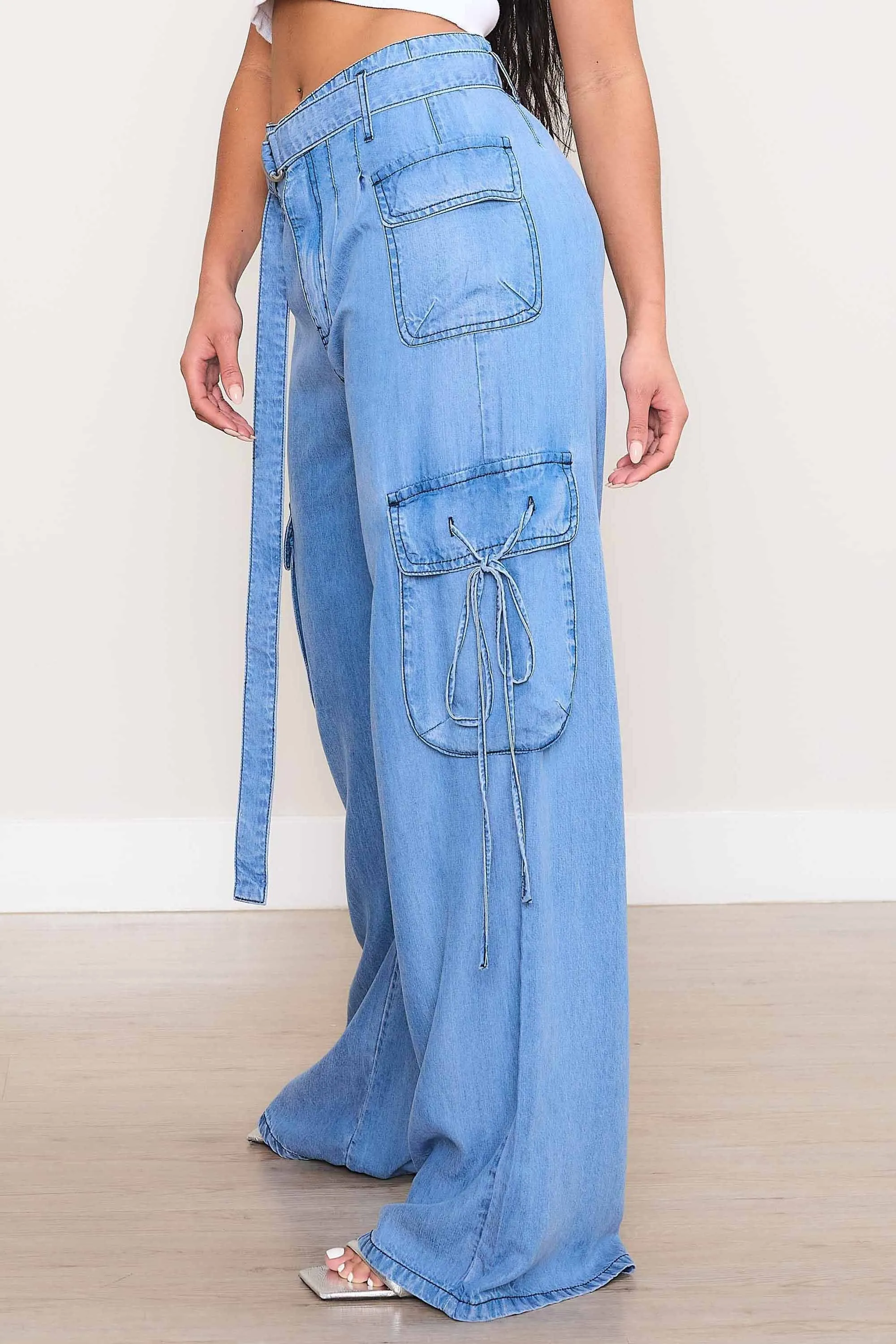 Tencil Cargo Wide Leg Pants