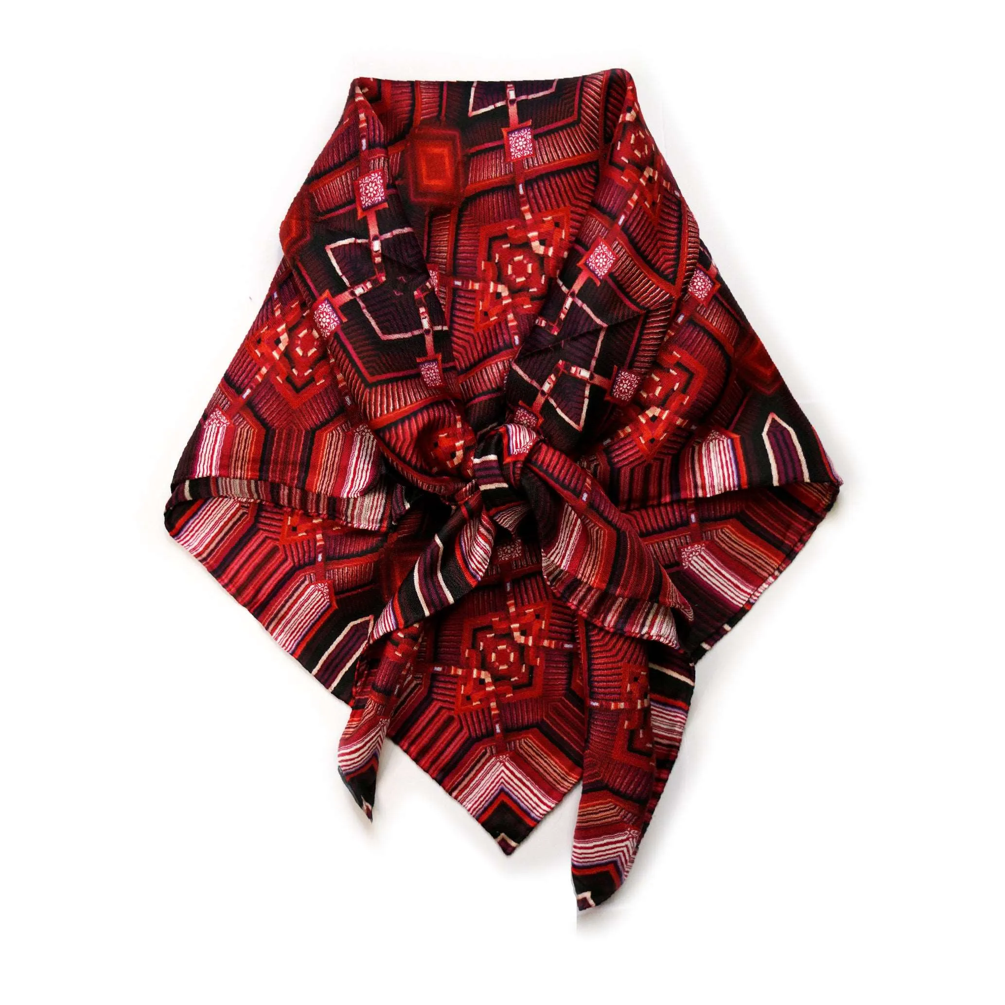 The New Floor series: Lacquer ( Award item ) - Premium Silk Scarf 90