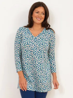 Throop 3/4 sleeve jersey tunic