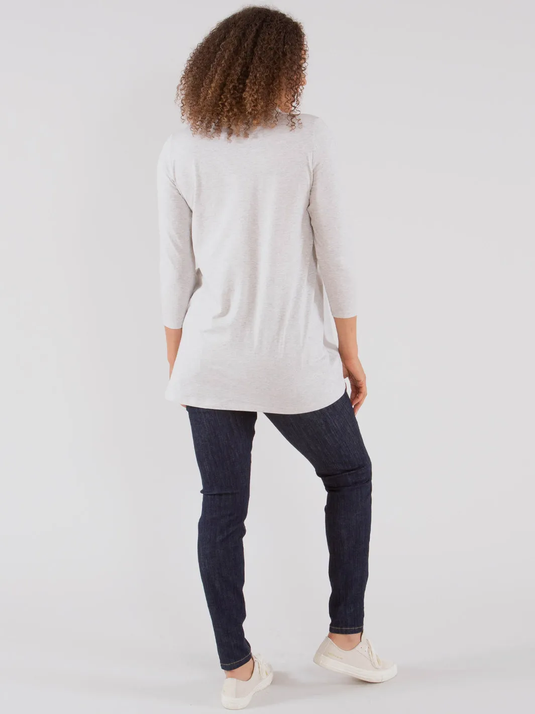 Throop tunic grey marl