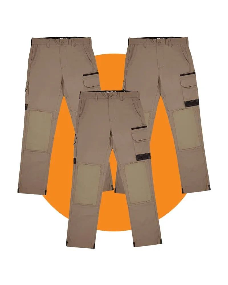 Tradies WP-1 Cargo Pants Value Pack - Khaki