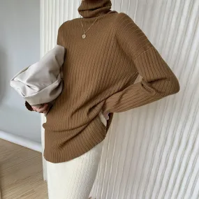 Turtleneck Knit - Brown