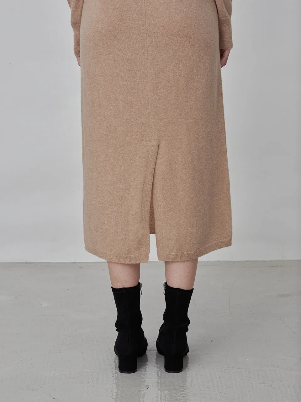 Turtleneck Maxi Dress_Camel