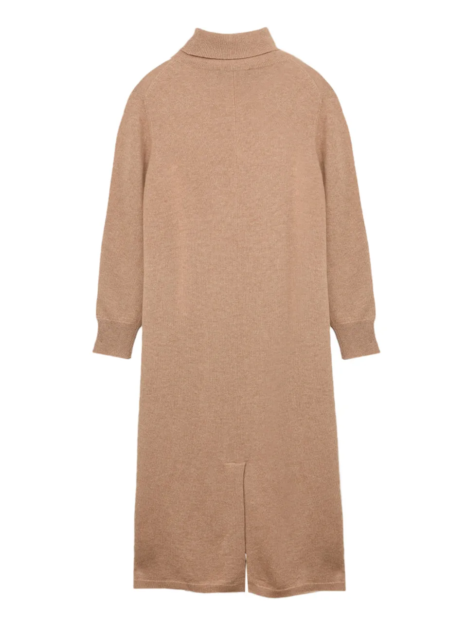 Turtleneck Maxi Dress_Camel