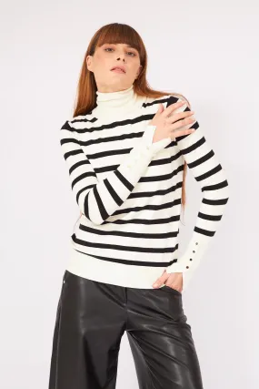 TURTLENECK  STRIPED SWEATER