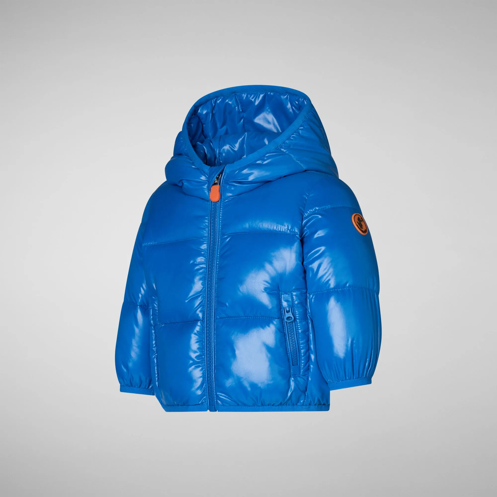 Unisex kids' animal free Puffer jacket Jody in blue berry