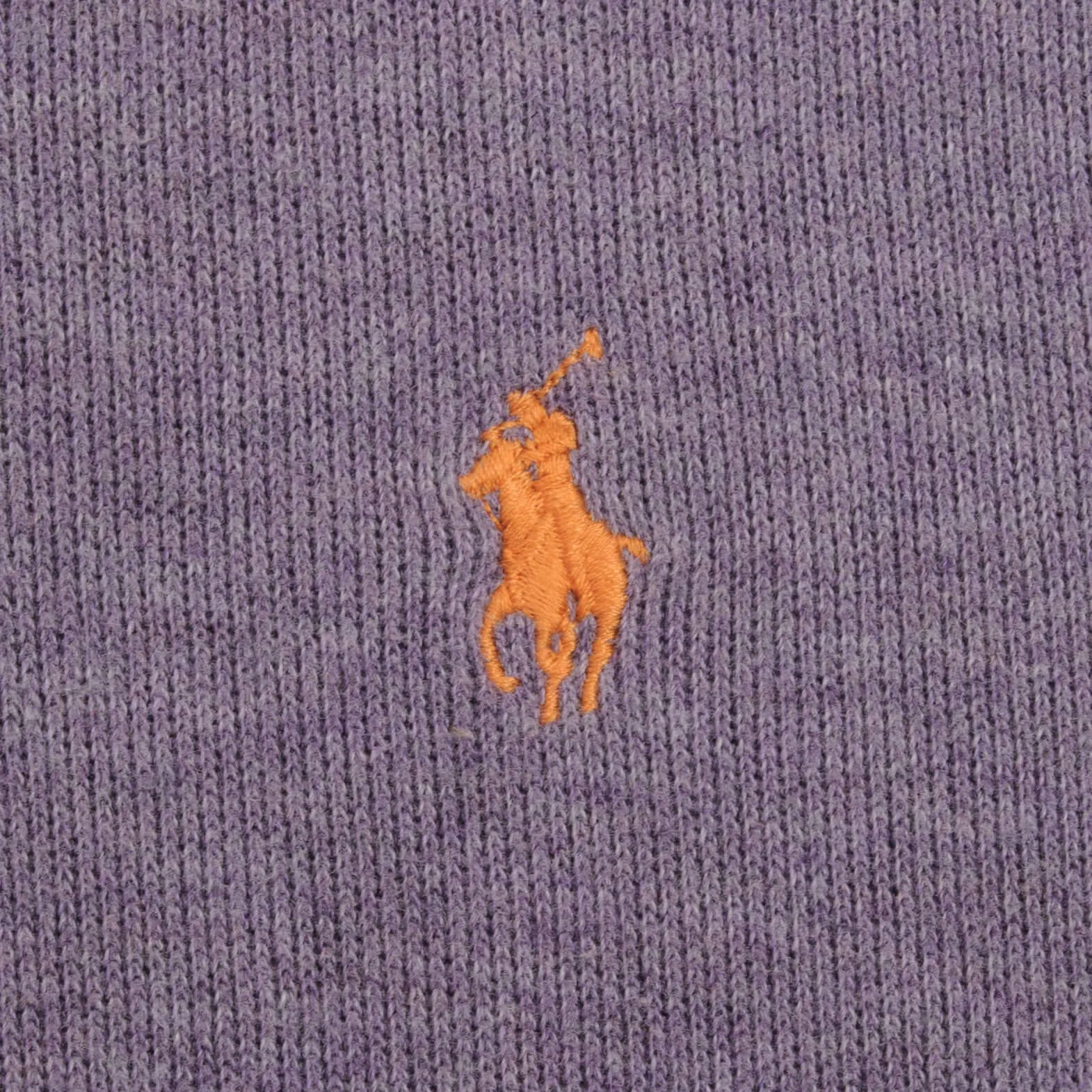 VINTAGE POLO RALPH LAUREN MAUVE QUARTER 1/4 ZIP SWEATER 1990S SIZE MEDIUM