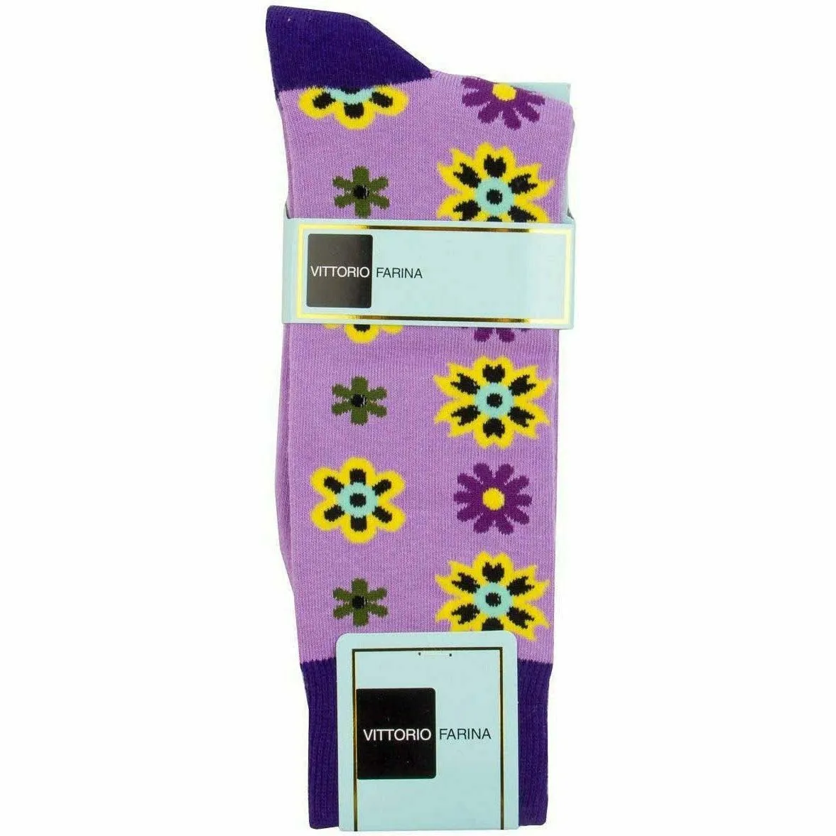 Vittorio Farina Men's Cotton Anklett Design Dress Socks