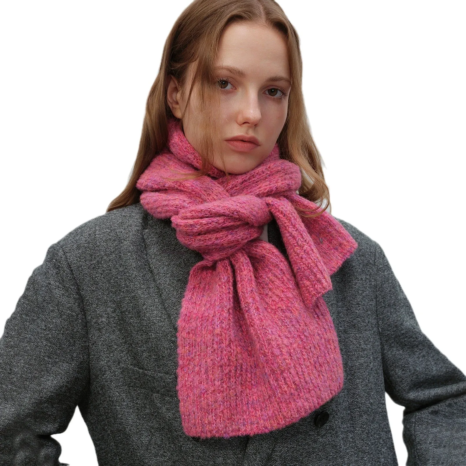 Warm Stylish Fashionable Cozy Elegant Multi-color Gradient Thick Comfortable Scarf