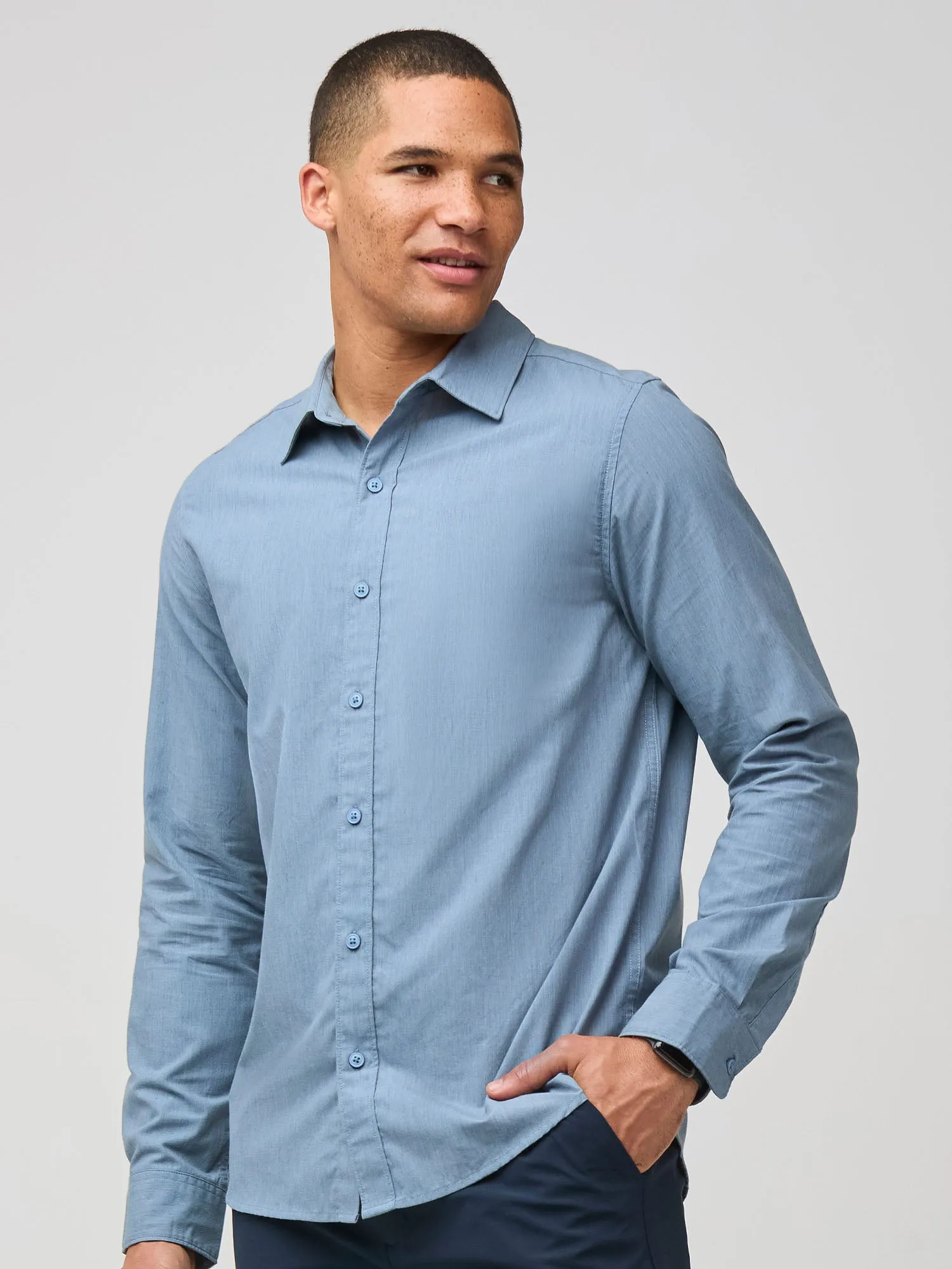 Wedgewood Long Sleeve Button Up