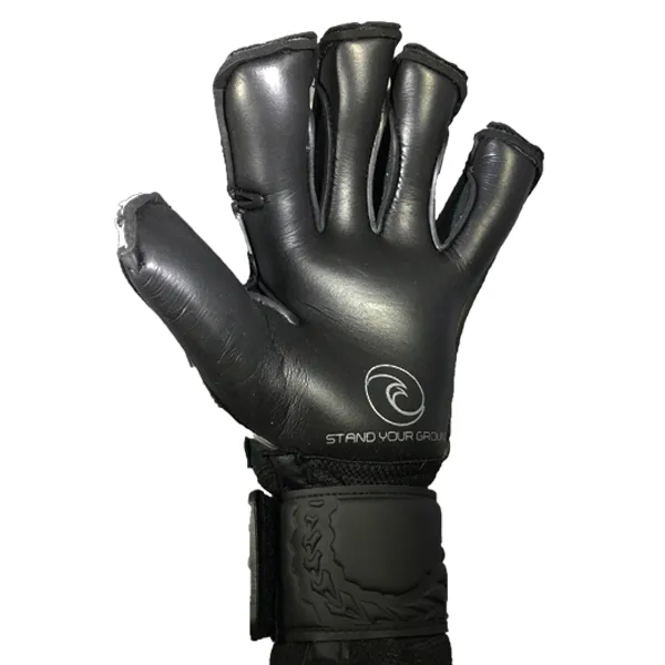 West Coast Kona Blacked Out Edition Fingersave Goalkeeper Gloves (Black)