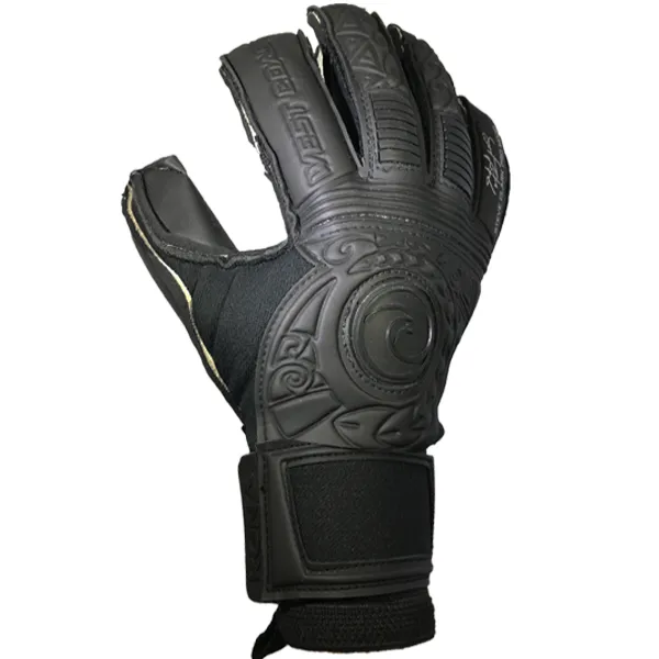 West Coast Kona Blacked Out Edition Fingersave Goalkeeper Gloves (Black)