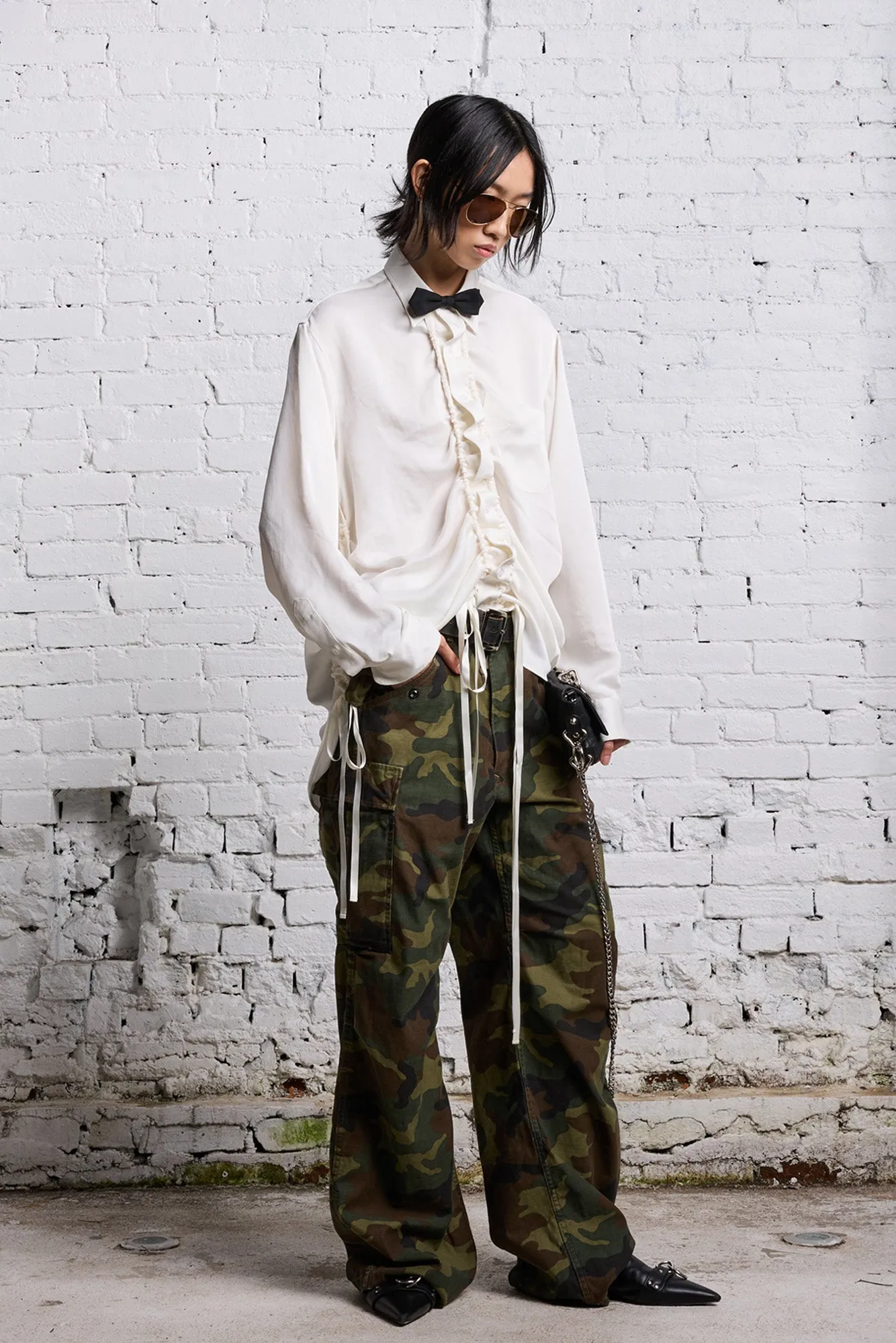 WIDE LEG CARGO - CAMO