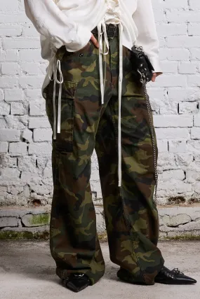 WIDE LEG CARGO - CAMO