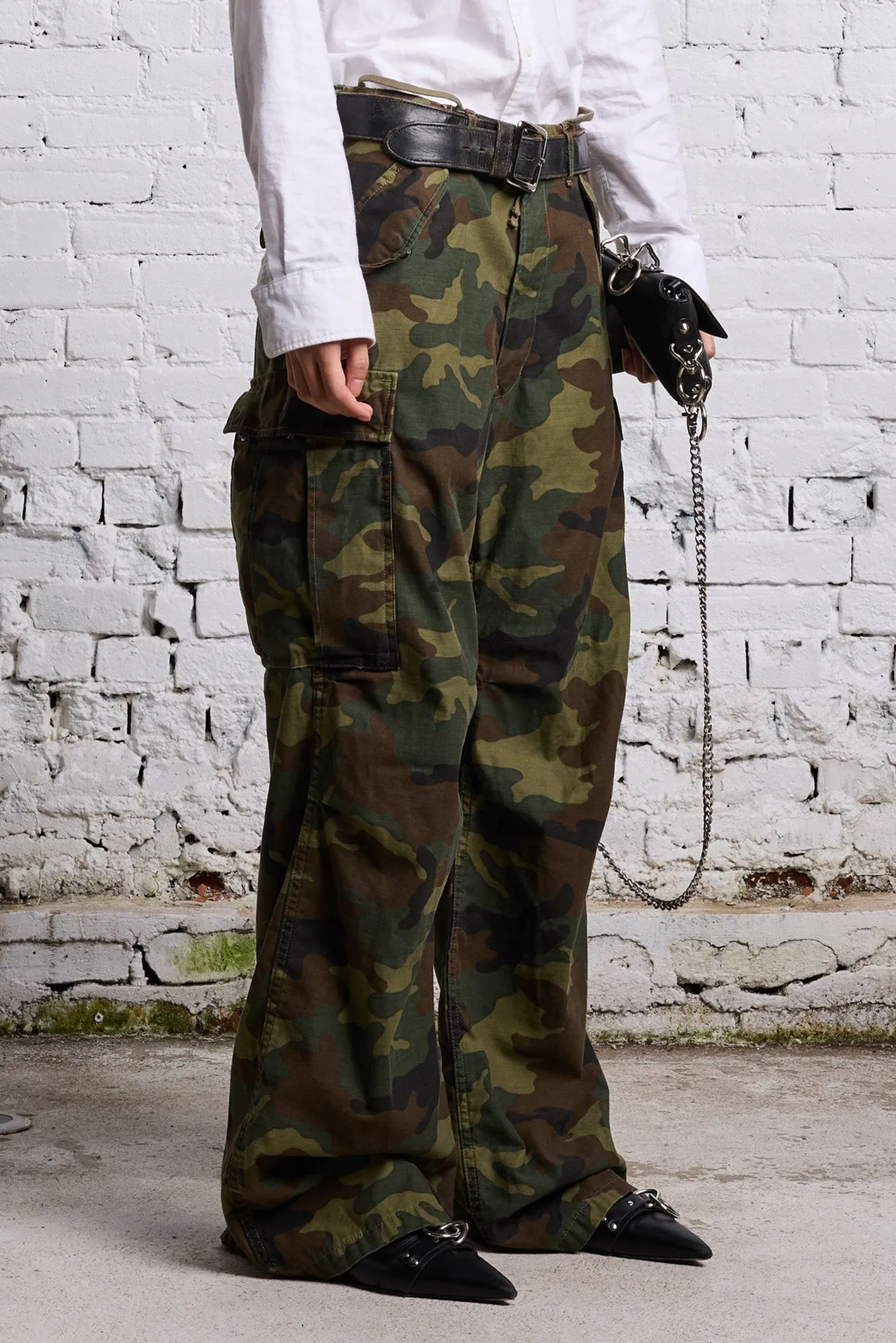 WIDE LEG CARGO - CAMO