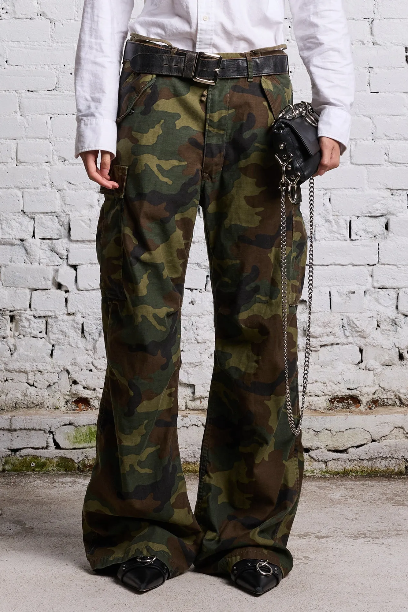 WIDE LEG CARGO - CAMO