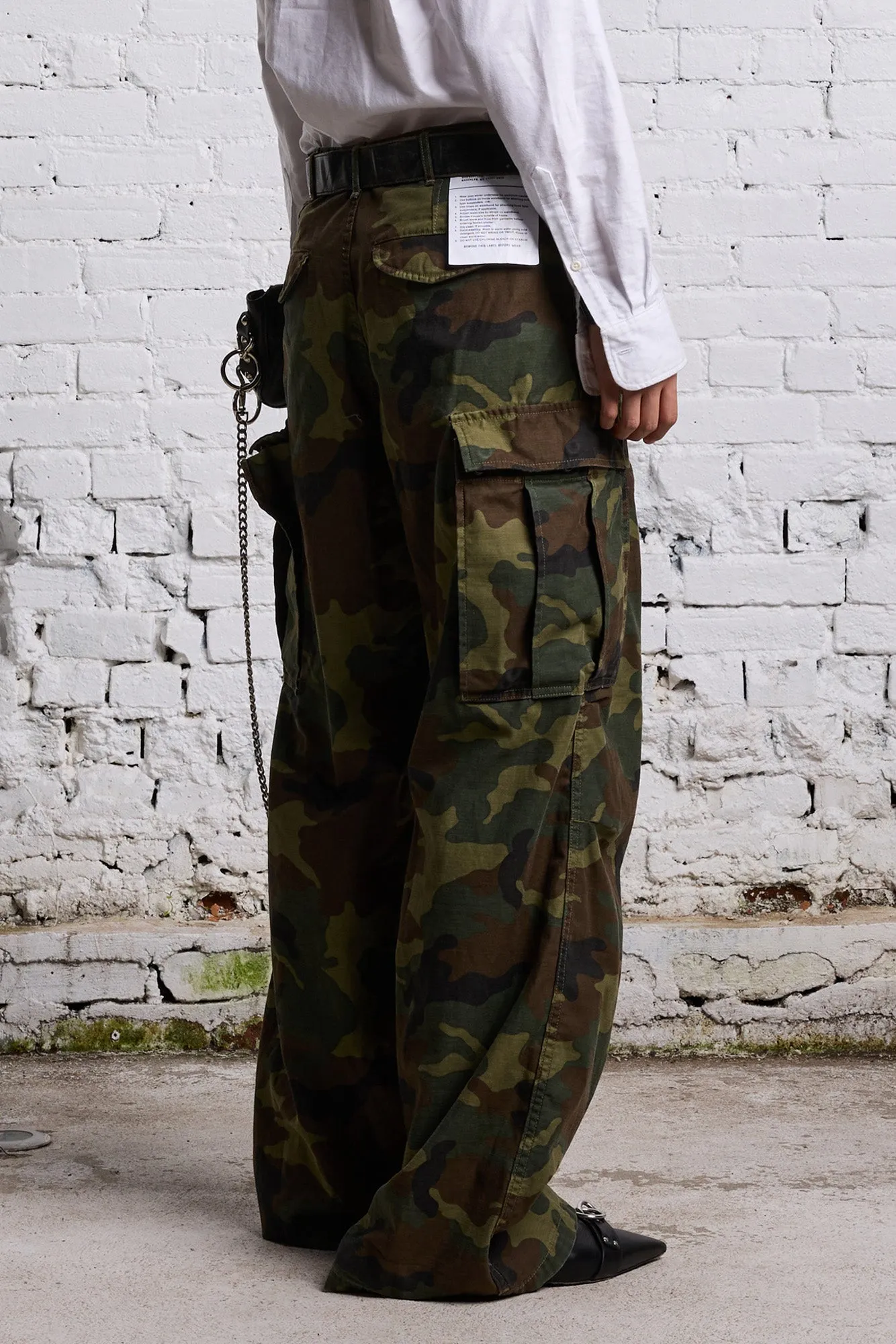 WIDE LEG CARGO - CAMO