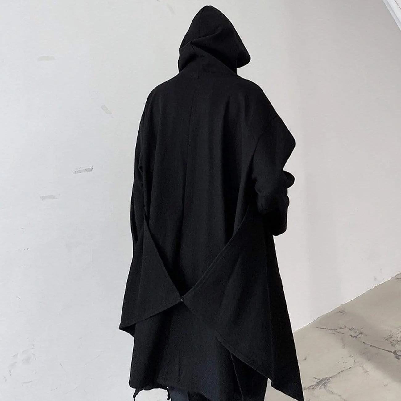 WLS Dark Long Cloak Cape Oversize Wizard Coat