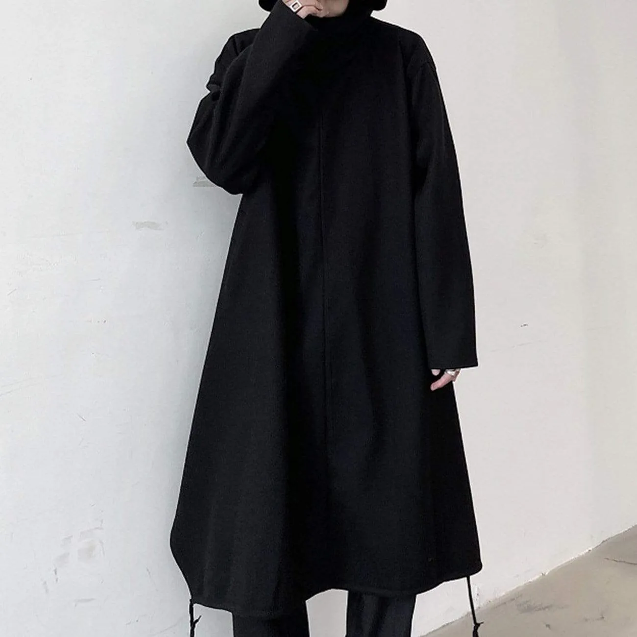 WLS Dark Long Cloak Cape Oversize Wizard Coat