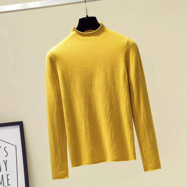 Women Turtleneck Sweater Women Pullover Jumper Knitted Sweater Women Sweaters And Pullovers