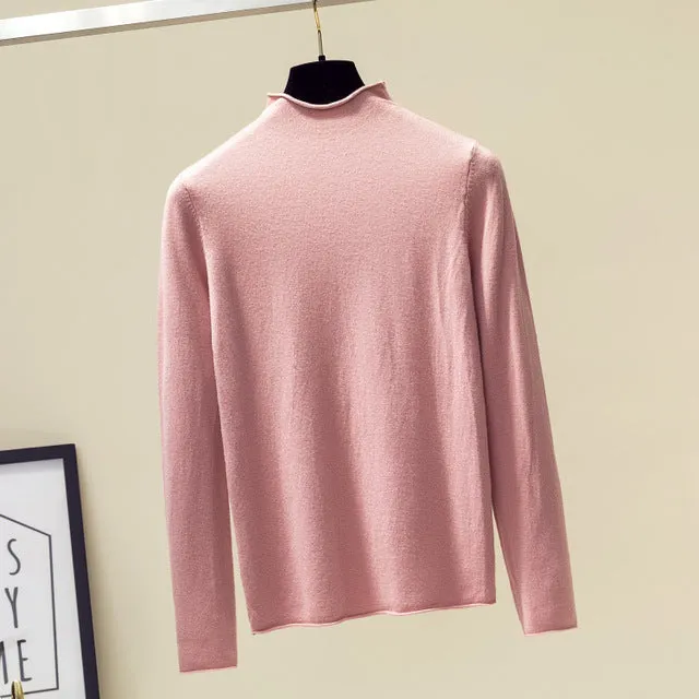 Women Turtleneck Sweater Women Pullover Jumper Knitted Sweater Women Sweaters And Pullovers