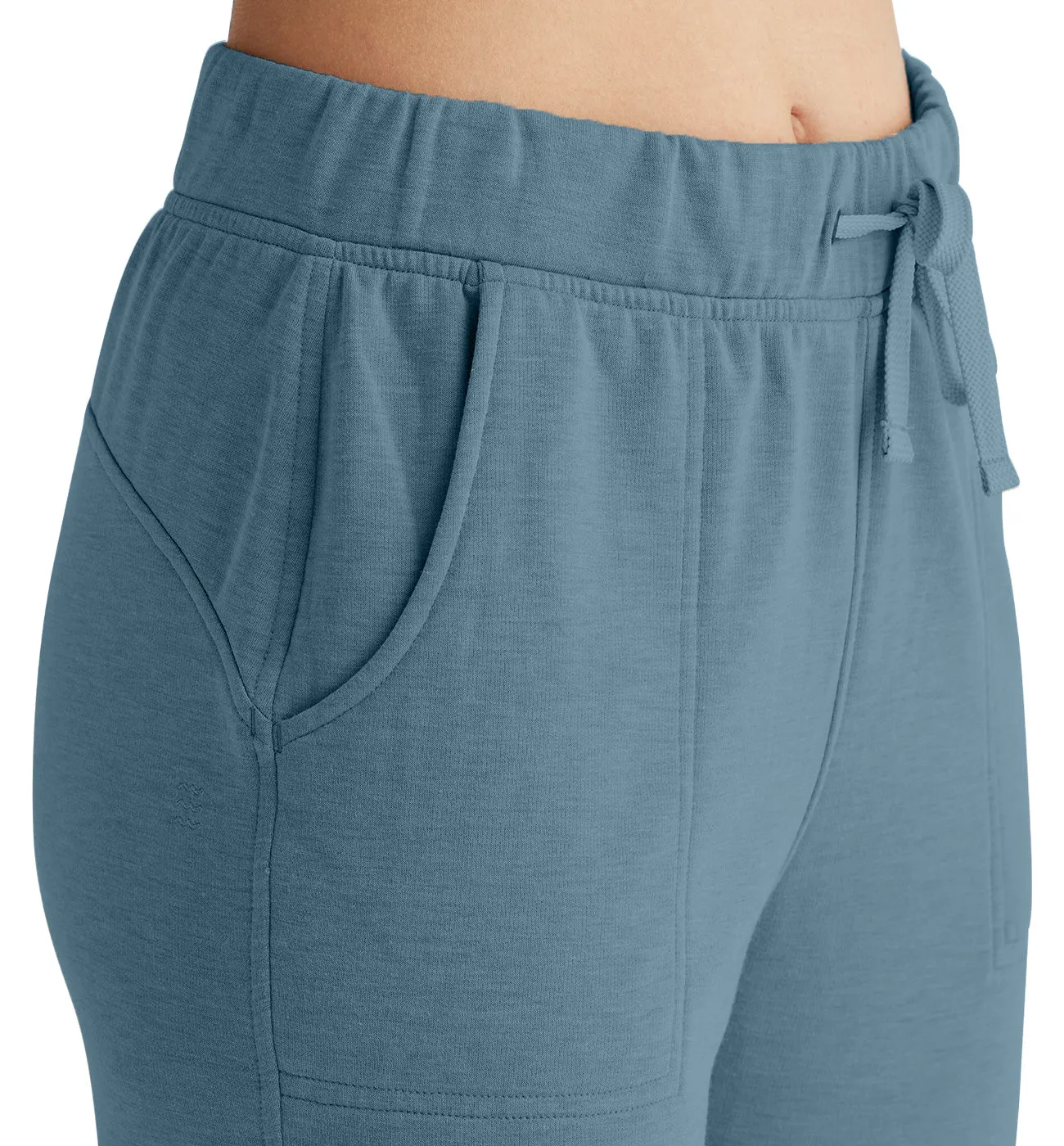 Women's Bamboo Lightweight Fleece Lounge Pant - Stormy Sea