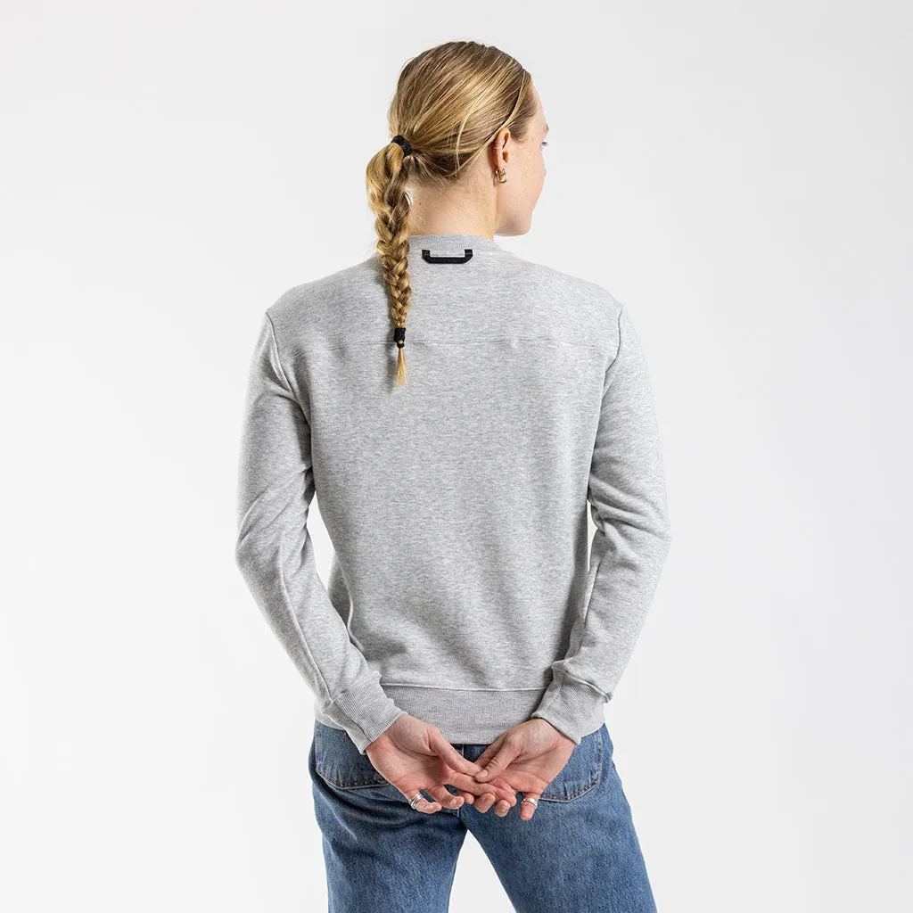 Women's Crew Neck Sweater (Grey)