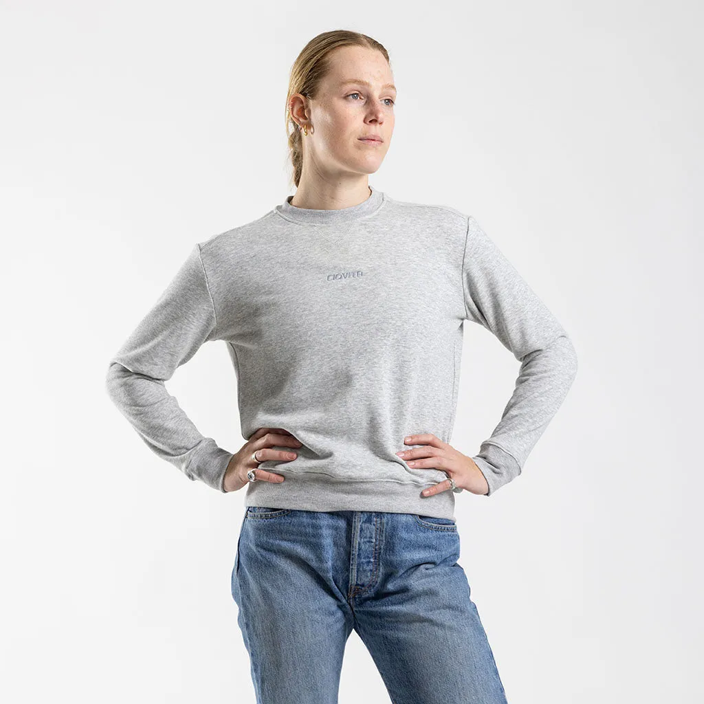 Women's Crew Neck Sweater (Grey)