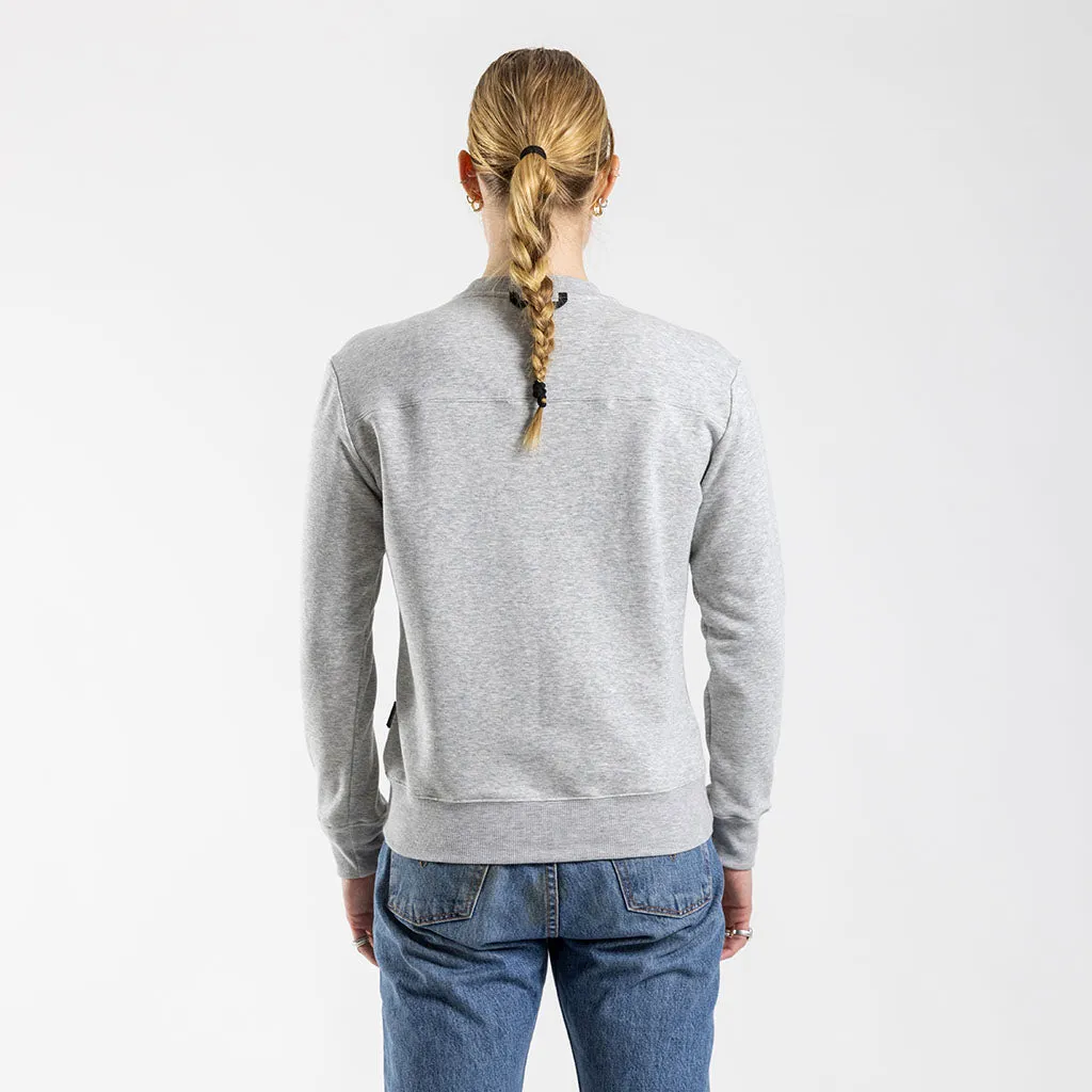 Women's Crew Neck Sweater (Grey)