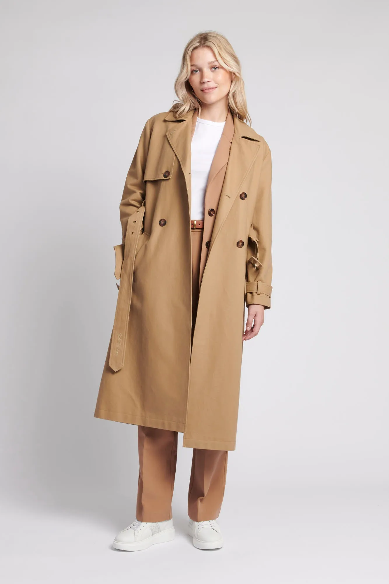 Womens Trench Coat in Incense