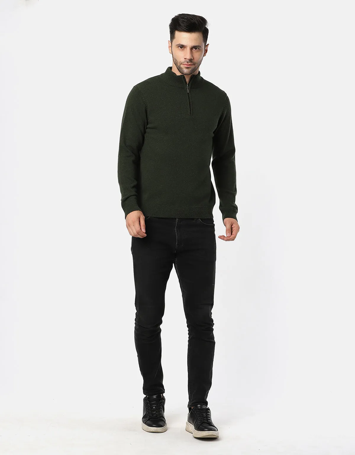 Woolen T-Neck Sweater For Men