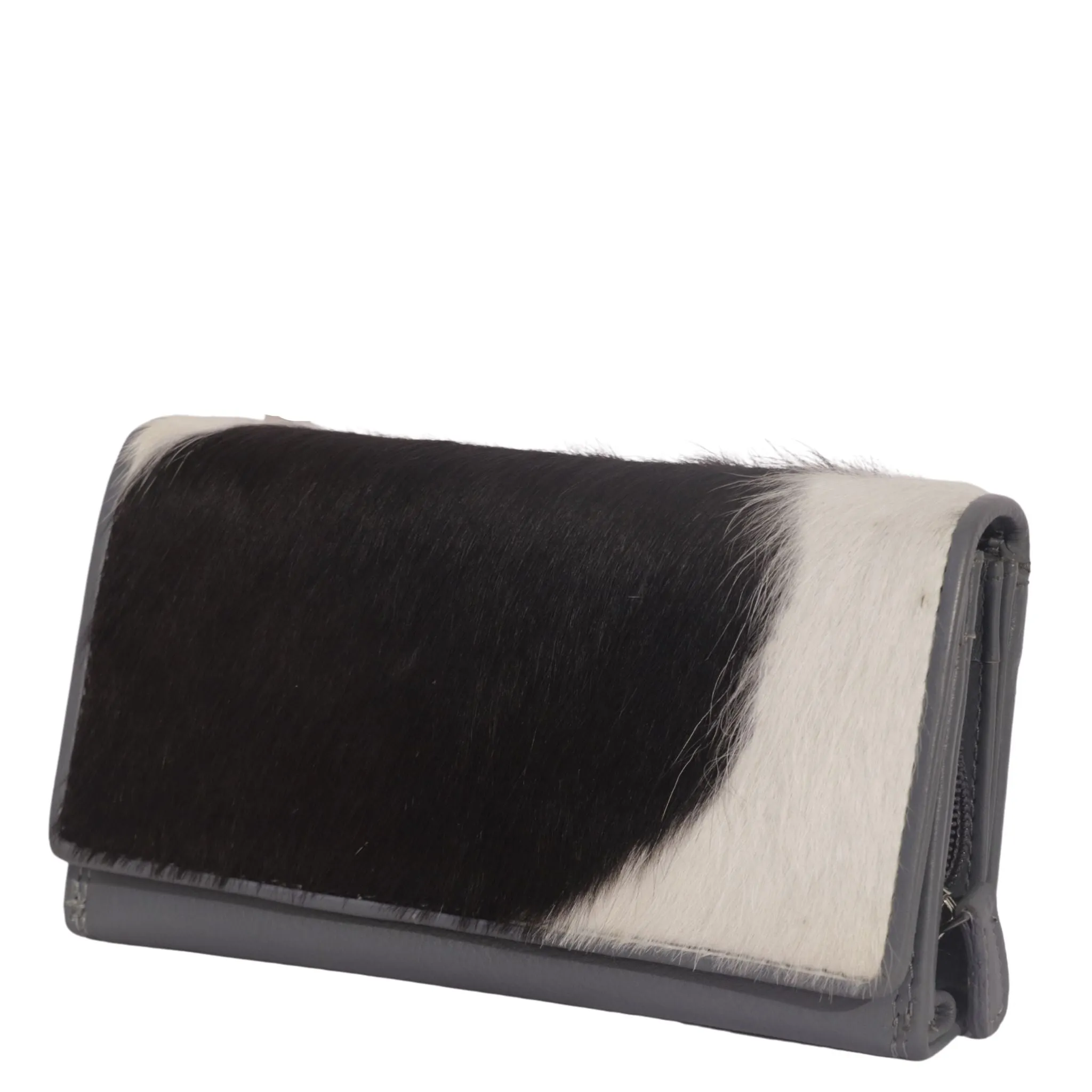 ZHLW001A ~ Grey Ladies Long Hairon Wallet