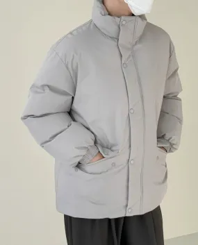 Zhou Buttoned Pocket Puffer Jacket