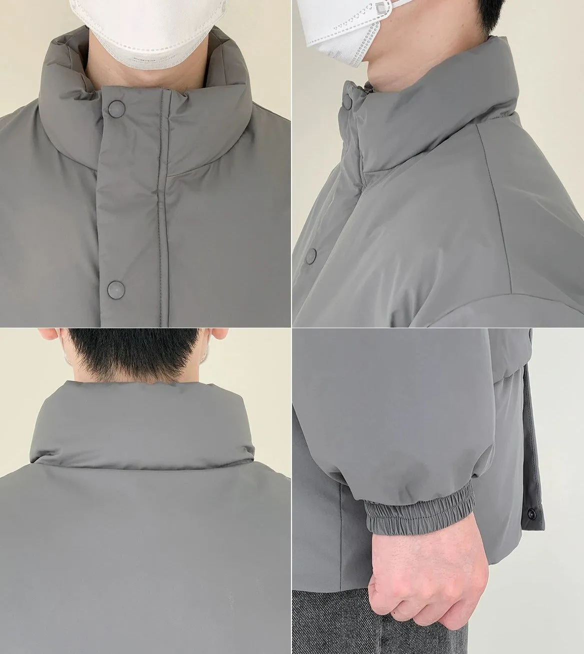 Zhou Buttoned Pocket Puffer Jacket