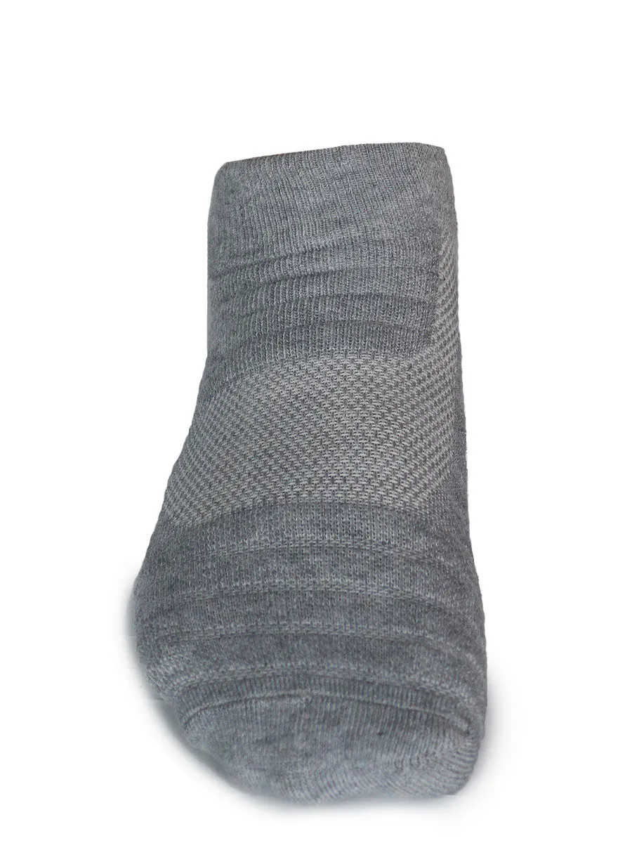 Zone Cushion Short Socks - JCB- 3001- Grey